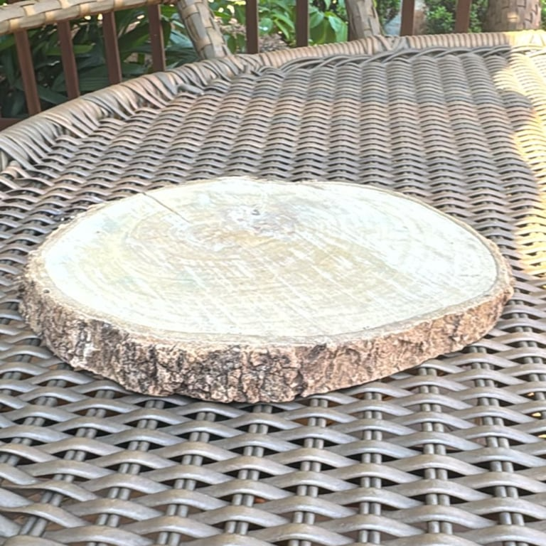 Bolacha rústica de madeira pequena